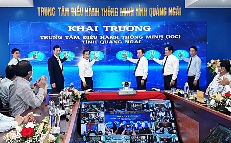 Khai trương Trung tâm điều hành thông minh tỉnh Quảng Ngãi -0