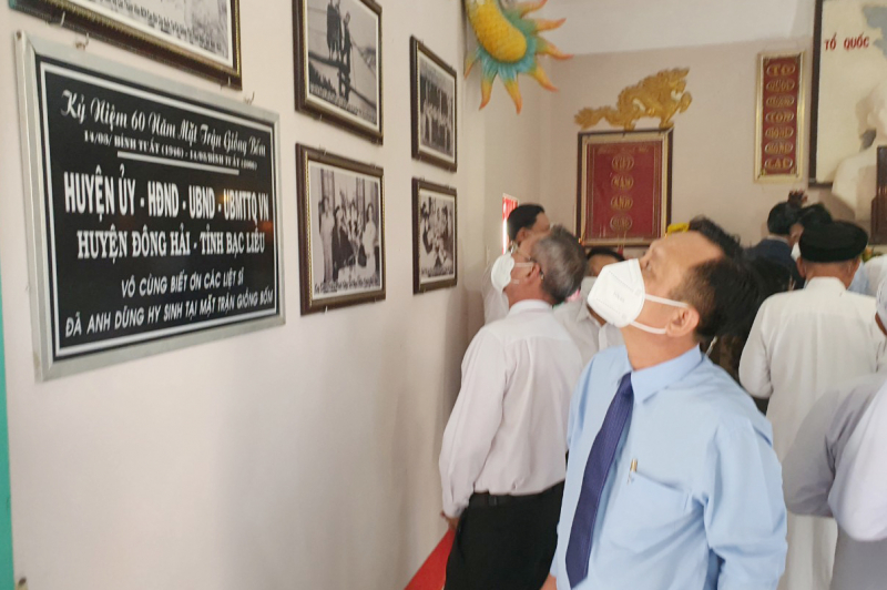 Tỉnh Bạc Liêu đón nhận Bằng xếp hạng di tích quốc gia trận Giồng Bốm  -1