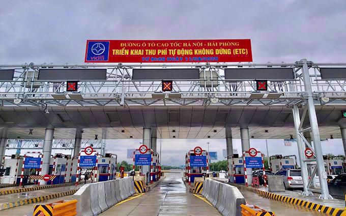 Lùi thu phí tự động trên cao tốc Hà Nội-Hải Phòng  thêm một tháng -0