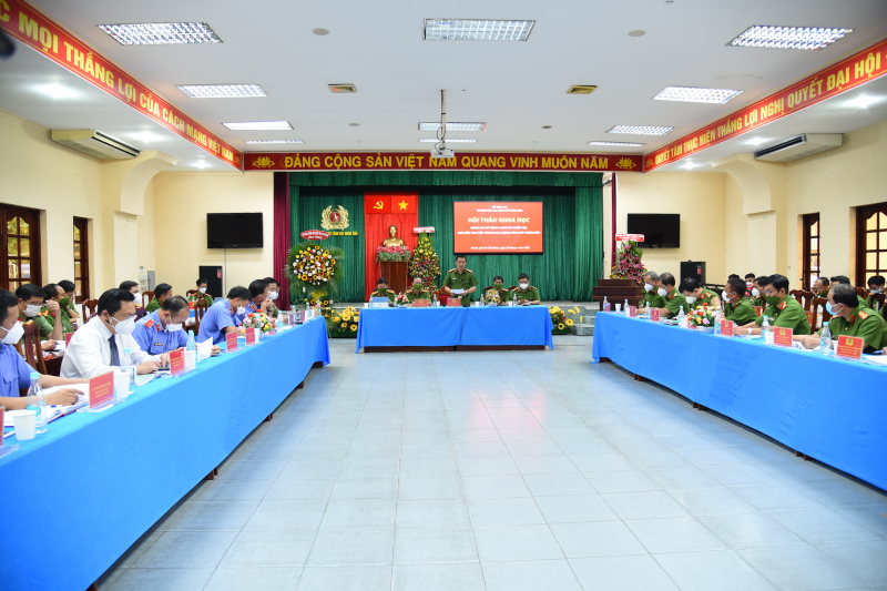 Hội thảo“Nâng cao kỹ năng tham dự phiên tòa cho Điều tra viên trong lực lượng Cảnh sát nhân dân” -0