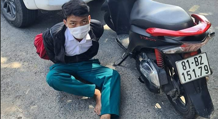 CSGT Tiền Giang bắt đối tượng trộm xe máy có 2 tiền án -0