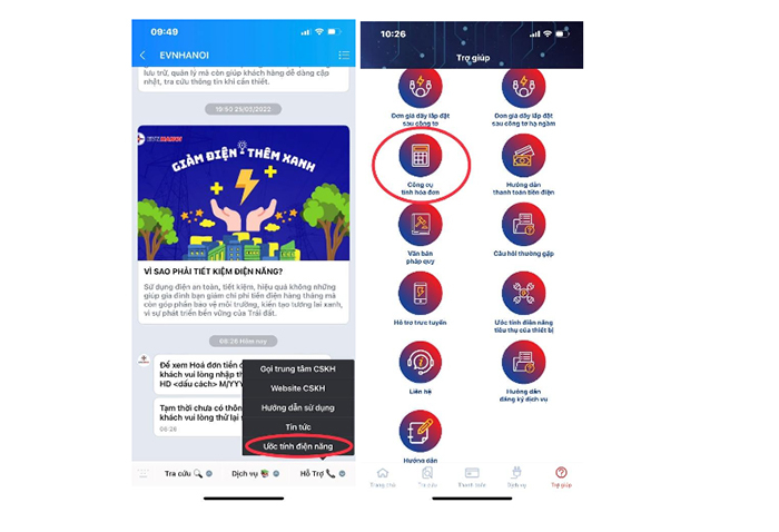 Nhận thông báo tiền điện tự động qua hệ sinh thái chăm sóc khách hàng EVNHANOI -0