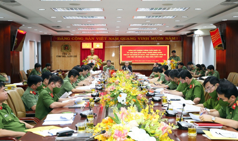 Thứ trưởng Bộ Công an đánh giá cao việc xây dựng Công an xã chính quy tại Thừa Thiên-Huế -0