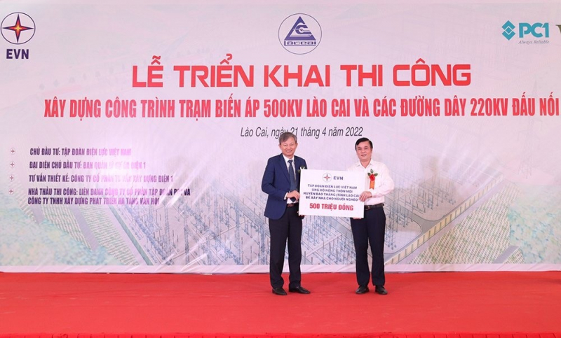 1.564 tỷ xây dựng Trạm biến áp 500kV Lào Cai và đấu nối  -0