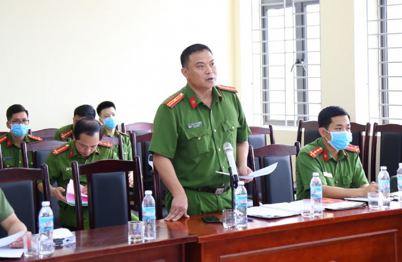 Kiểm tra công tác xây dựng Công an xã chính quy -0