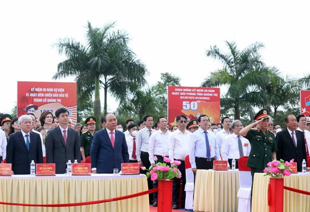 Chủ tịch nước Nguyễn Xuân Phúc dự Lễ thượng cờ Thống nhất non sông -0