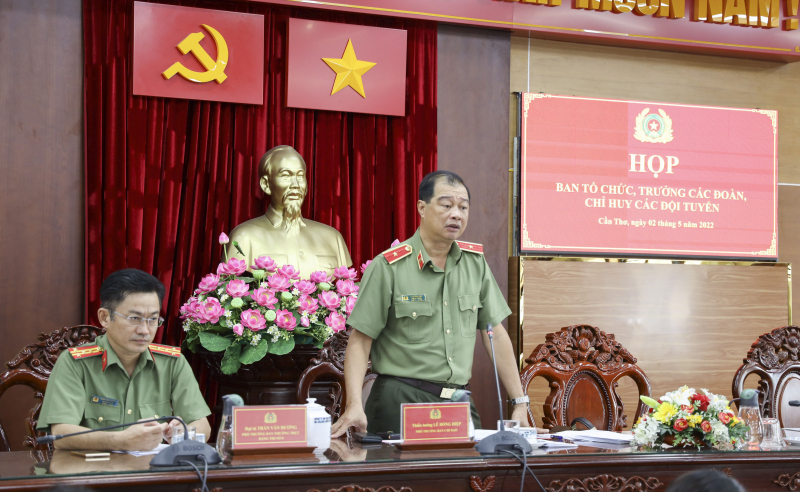 Bốc thăm Hội thi điều lệnh, bắn súng, võ thuật CAND  -0