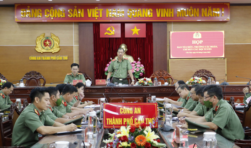 Bốc thăm Hội thi điều lệnh, bắn súng, võ thuật CAND  -0