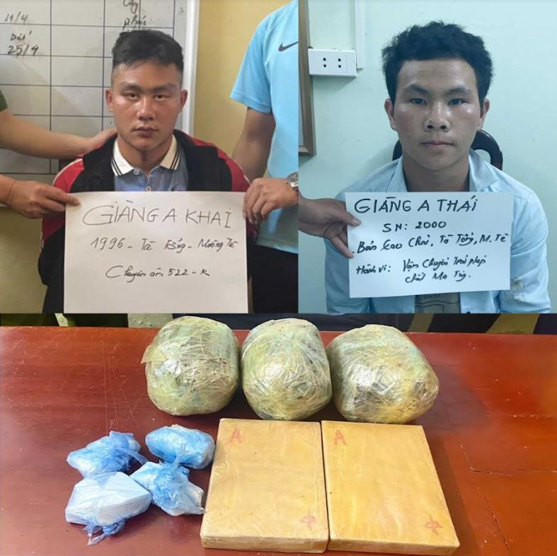 Thuê em trai vận chuyển gần 3 bánh heroin và 2,5 kg thuốc phiện -0