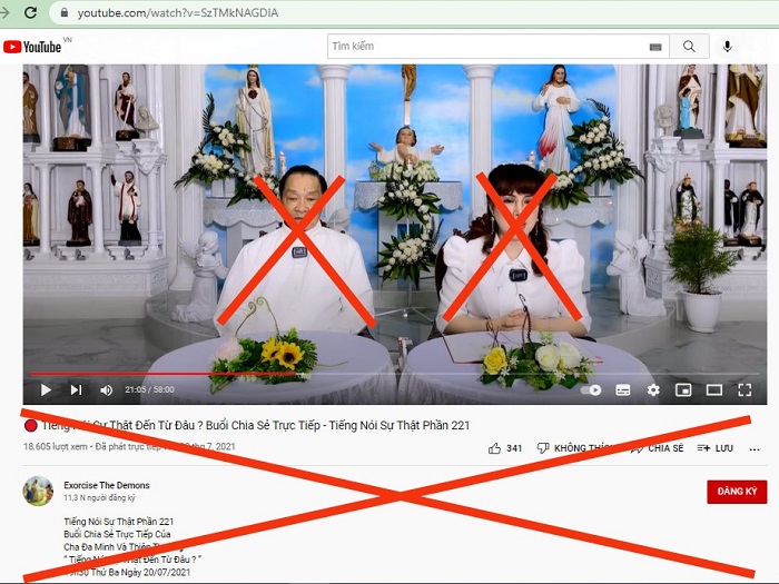 Công an làm việc với 2 người cầm đầu nhóm “Trừ quỷ Bảo Lộc” -0
