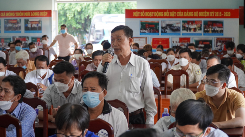 Đồng chí Lê Tấn Tới tiếp xúc cử tri 2 huyện Đức Hòa, Bến Lức (Long An) -0