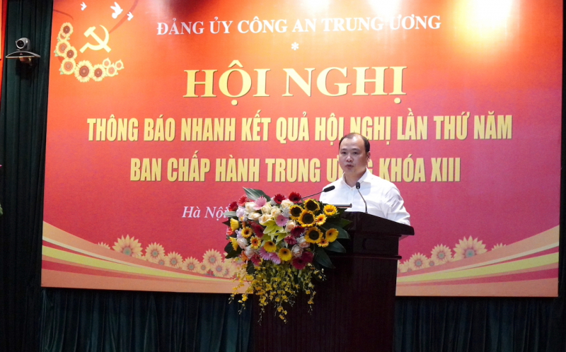 Đảng ủy Công an Trung ương quán triệt kết quả Hội nghị Trung ương 5 khóa XIII -0