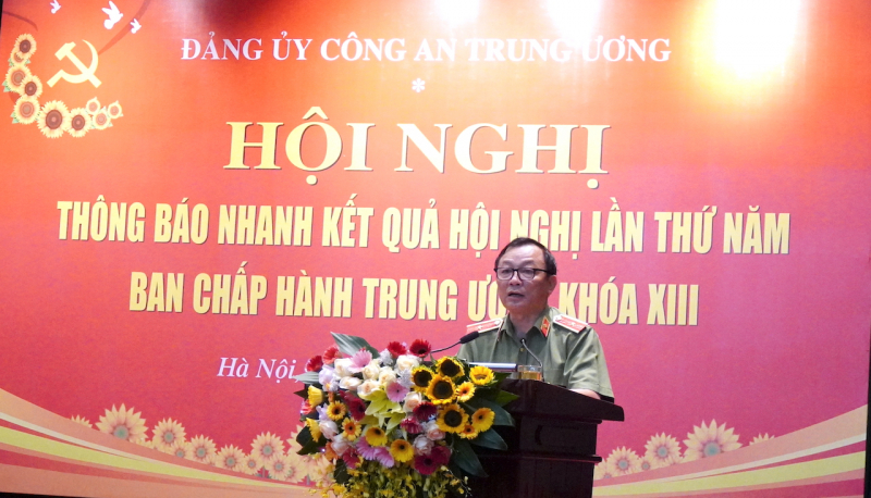 Đảng ủy Công an Trung ương quán triệt kết quả Hội nghị Trung ương 5 khóa XIII -0