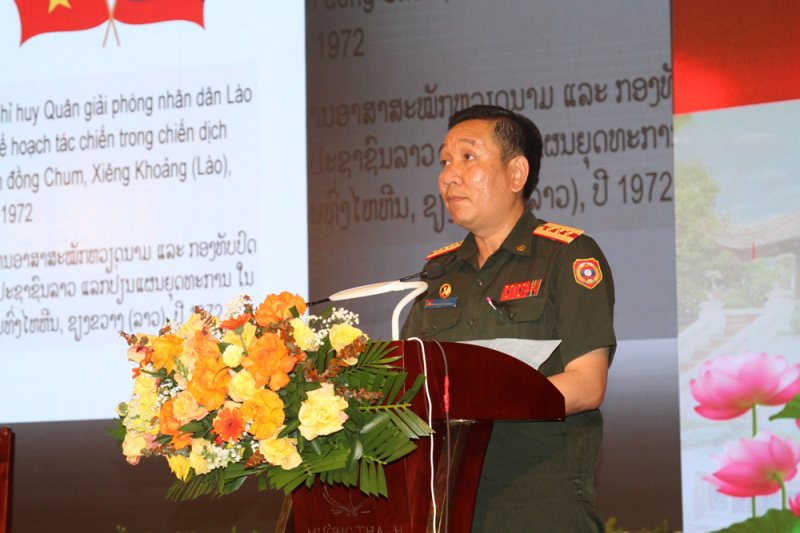 Hội thảo khoa học “50 năm Chiến dịch phòng ngự Cánh đồng Chum - Xiêng Khoảng - Thắng lợi và bài học kinh nghiệm” -0