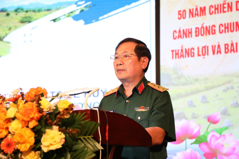 Hội thảo khoa học “50 năm Chiến dịch phòng ngự Cánh đồng Chum - Xiêng Khoảng - Thắng lợi và bài học kinh nghiệm” -0