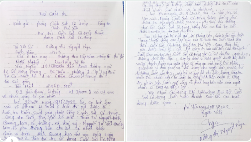      Cảnh sát cơ động trao lại tài sản của người dân đánh rơi -0