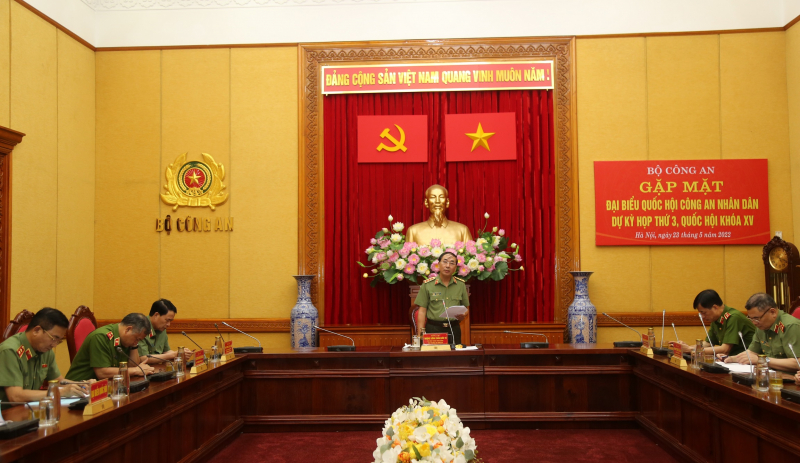 Bộ Công an gặp mặt các đại biểu Quốc hội trong CAND -0