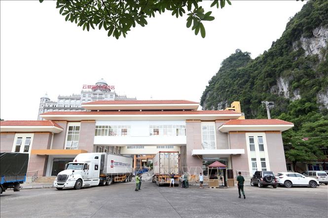 100% xe hàng xuất nhập khẩu qua cửa khẩu Tân Thanh và Hữu Nghị đã thực hiện khai báo trực tuyến -0