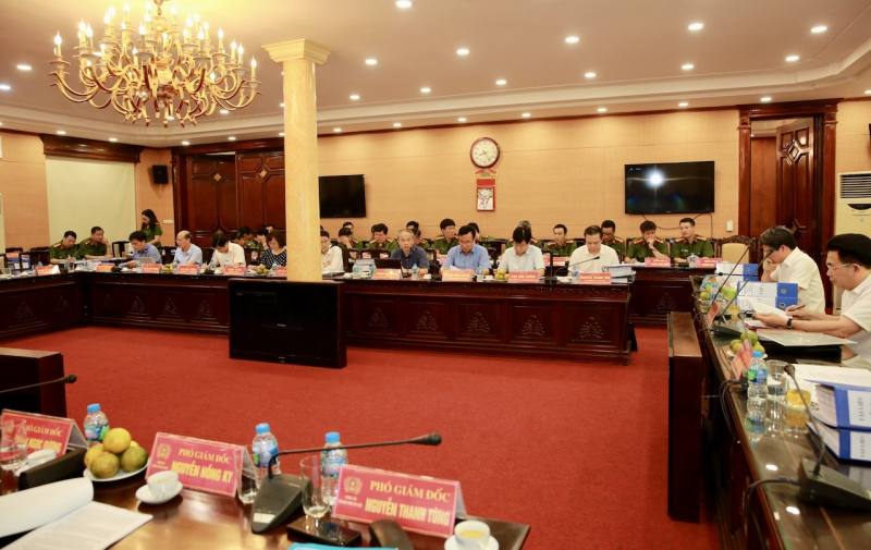 Đoàn kiểm tra số 1 của BCĐ Trung ương về phòng, chống tham nhũng, tiêu cực làm việc tại Công an thành phố Hà Nội -0