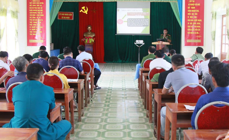 Công an Nghệ An đẩy mạnh tuyên truyền pháp luật tại địa bàn biên giới -0