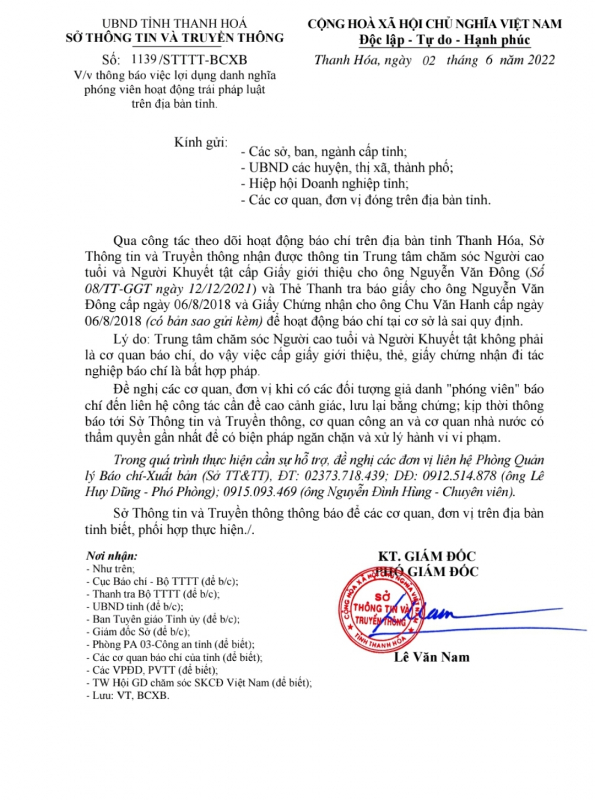 Lợi dụng danh nghĩa báo chí để hoạt động trái phép -0