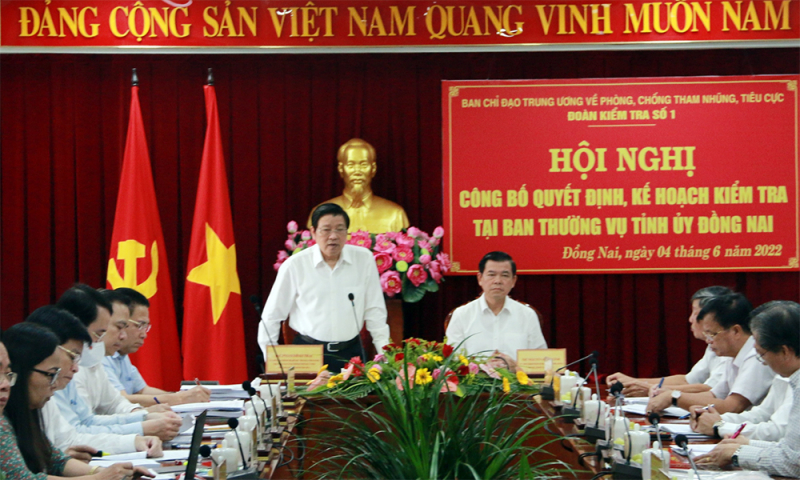 Triển khai kế hoạch kiểm tra về phòng, chống tham nhũng, tiêu cực tại Đồng Nai -0