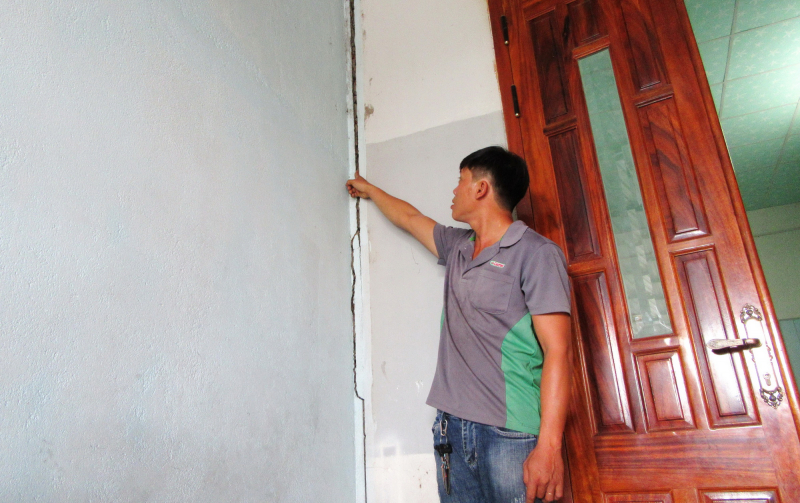 UBND tỉnh Ninh Thuận đề nghị sớm bồi thường nhà dân bị nứt khi nâng cấp QL27 -0