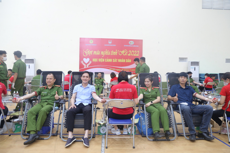 Học viện CSND vận động hơn 1000 đơn vị máu cứu người -0