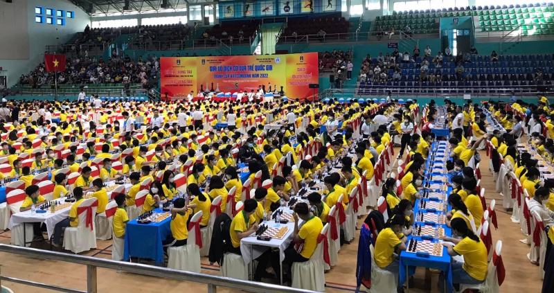 Giải vô địch Cờ vua trẻ quốc gia 2022 quy tụ hơn 1.000 kỳ thủ trẻ -0