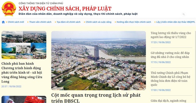 Cổng Thông tin điện tử Chính phủ ra mắt chuyên trang 