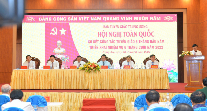 Ban Tuyên giáo Trung ương: Đánh giá công tác tuyên 6 tháng đầu năm, triển khai nhiệm vụ 6 tháng cuối năm 2022. -0