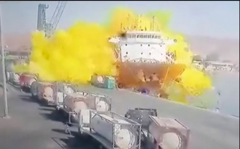 Hàng trăm người thương vong vì rò rỉ khí độc tại cảng biển trọng yếu của Jordan -0