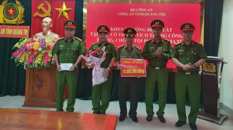 Khen thưởng Công an Quảng Trị bắt nhiều vụ ma túy -0