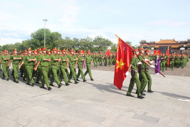 Khai mạc Chung kết Hội thi Điều lệnh, bắn súng, võ thuật CAND - Khu vực phía Nam  -0