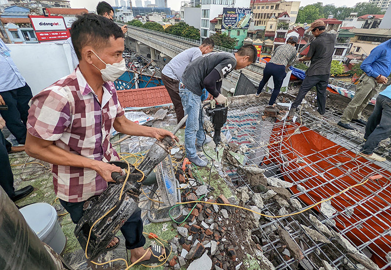 Hà Nội: Cưỡng chế công trình vi phạm hành lang di tích  -0