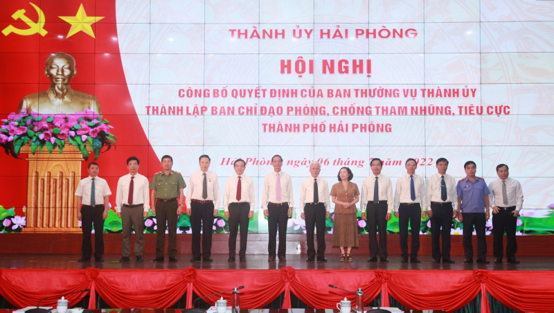 Ra mắt Ban Chỉ đạo phòng, chống tham nhũng, tiêu cực TP Hải Phòng -0