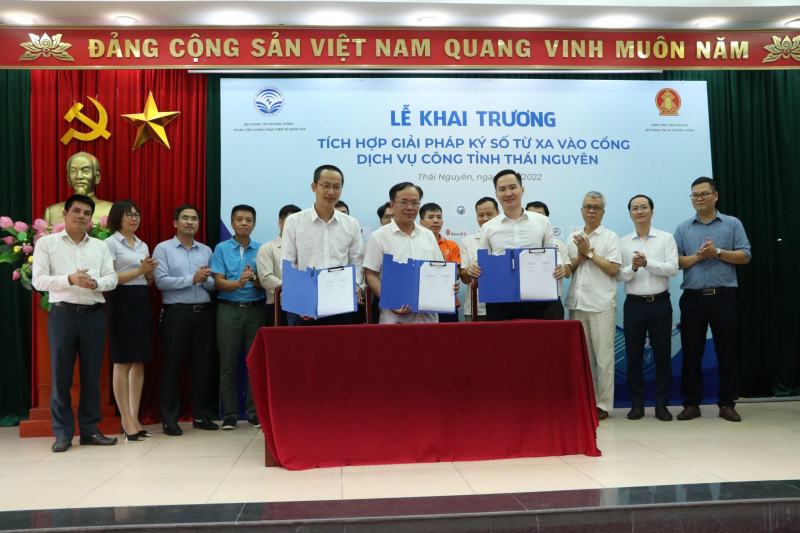 Thái Nguyên tích hợp giải pháp ký số từ xa vào Cổng dịch vụ công  -1