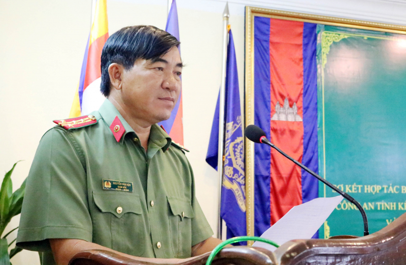 Công an tỉnh Kiên Giang và Công an 3 tỉnh Vương quốc Campuchia sơ kết công tác phối hợp -0