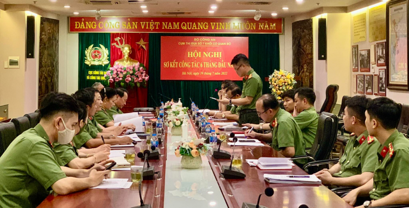 Cụm thi đua số 7 khối cơ quan Bộ tổ chức Hội nghị sơ kết 6 tháng đầu năm -0