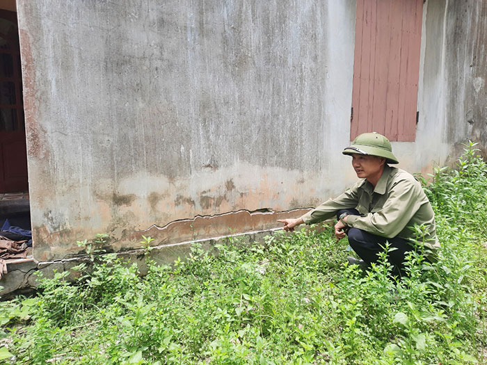 Xử lý thông tin phản ánh nhà dân cạnh mỏ than bị lún nứt -0