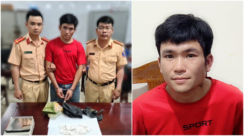 Lận lưng 1 bánh heroin nhưng không thoát -0