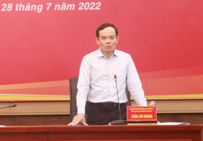 Bộ trưởng Tô Lâm dẫn đầu Đoàn công tác Bộ Công an làm việc tại Hải Phòng -0