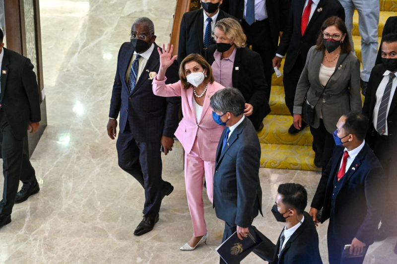Chủ tịch Hạ viện Mỹ Nancy Pelosi đã tới Đài Loan -0