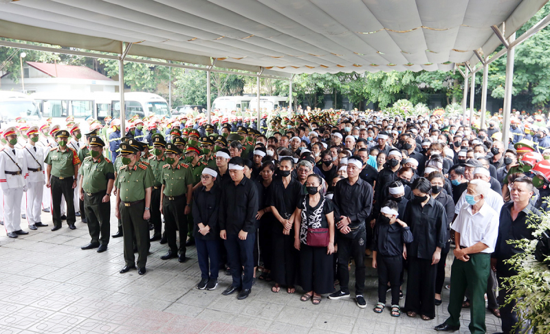 Tổ chức trọng thể Lễ tang 3 liệt sỹ Công an hy sinh khi chữa cháy -0