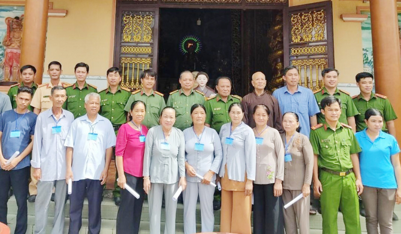 Ra mắt mô hình “Phật tử tham gia phòng, chống tội phạm, bảo đảm ANTT” -0