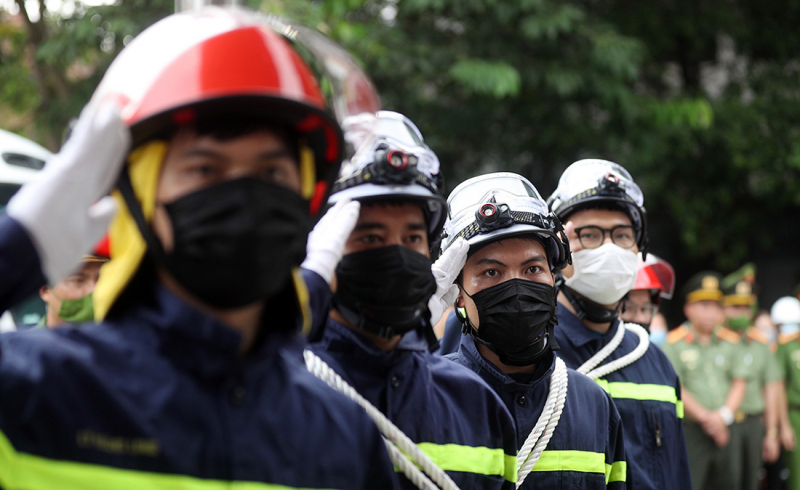 Tổ chức trọng thể Lễ tang 3 liệt sỹ Công an hy sinh khi chữa cháy -0