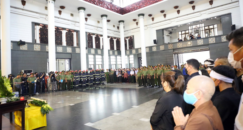 Tổ chức trọng thể Lễ tang 3 liệt sỹ Công an hy sinh khi chữa cháy -0