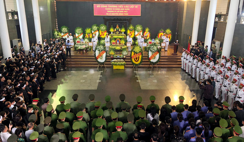 Tổ chức trọng thể Lễ tang 3 liệt sỹ Công an hy sinh khi chữa cháy -0