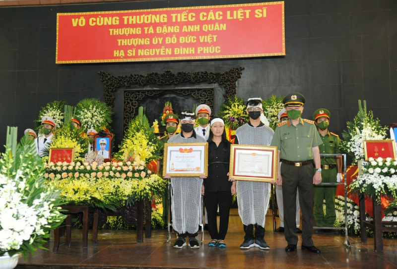 Tổ chức trọng thể Lễ tang 3 liệt sỹ Công an hy sinh khi chữa cháy -0