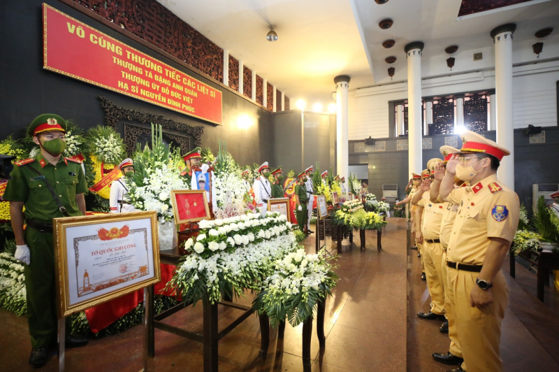 Tổ chức trọng thể Lễ tang 3 liệt sỹ Công an hy sinh khi chữa cháy -0